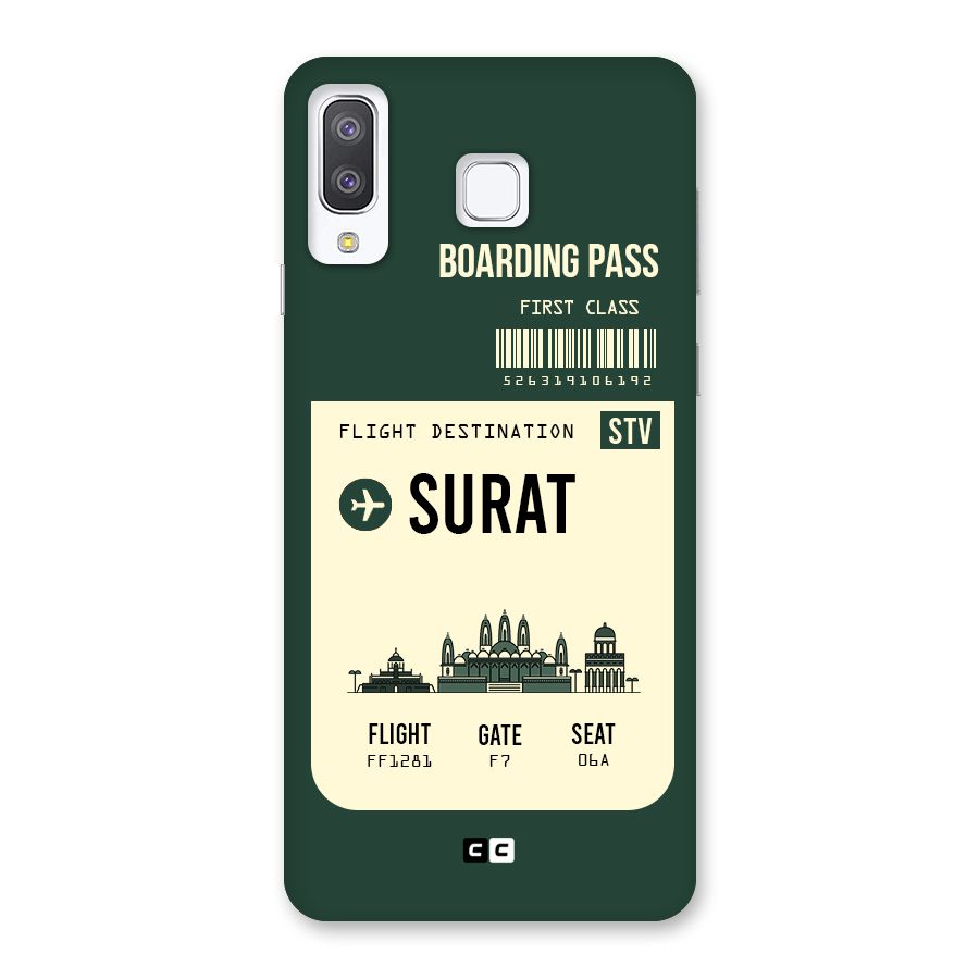 Surat Boarding Pass Back Case for Galaxy A8 Star