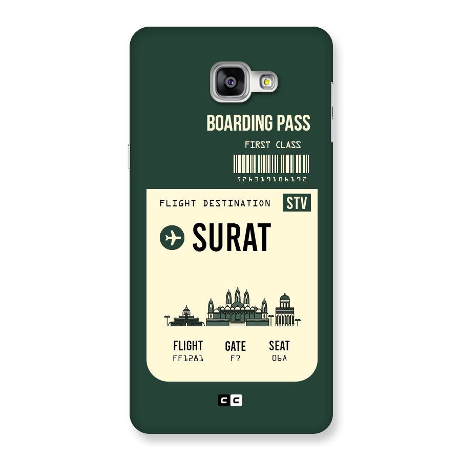 Surat Boarding Pass Back Case for Galaxy A9