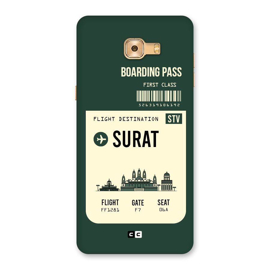 Surat Boarding Pass Back Case for Galaxy C9 Pro