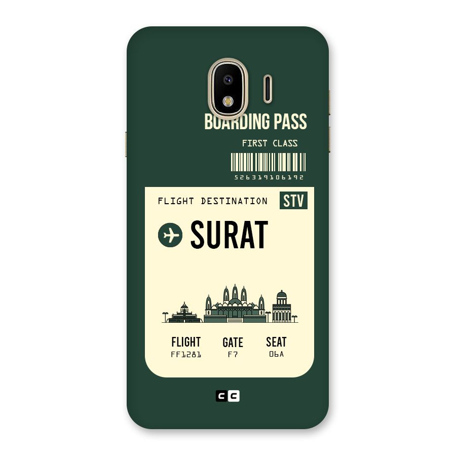 Surat Boarding Pass Back Case for Galaxy J4