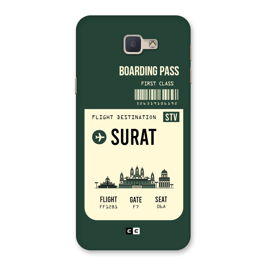 Surat Boarding Pass Back Case for Galaxy J5 Prime
