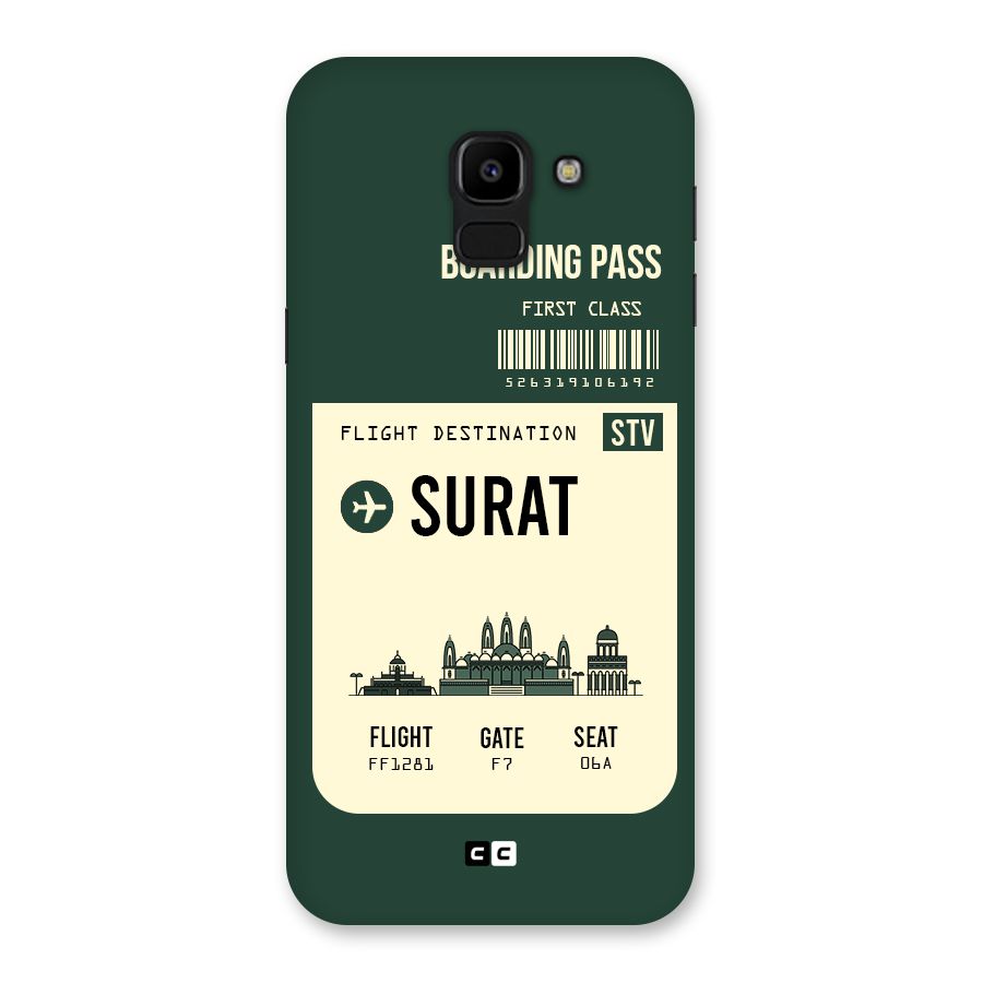 Surat Boarding Pass Back Case for Galaxy J6