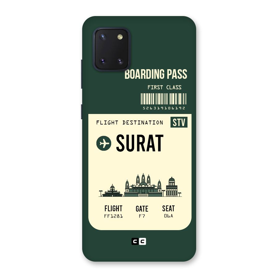 Surat Boarding Pass Back Case for Galaxy Note 10 Lite