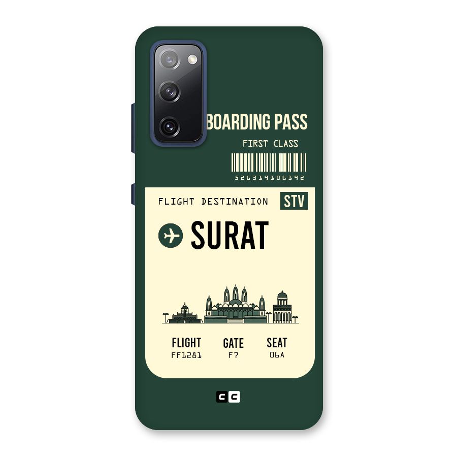 Surat Boarding Pass Back Case for Galaxy S20 FE