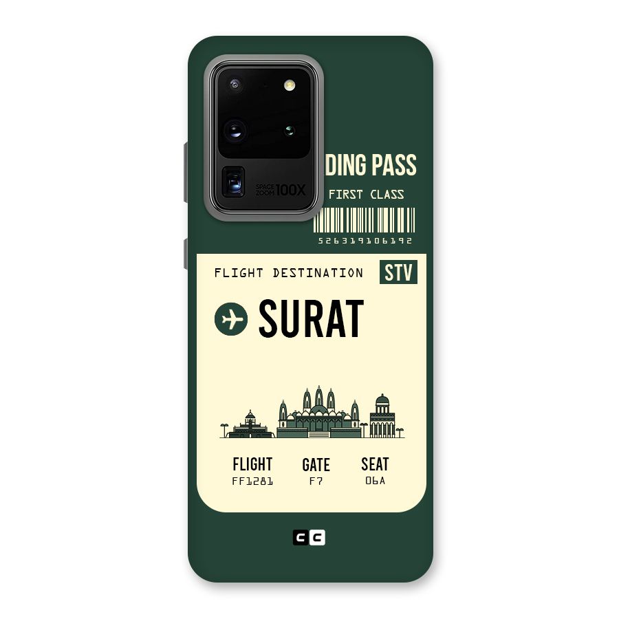 Surat Boarding Pass Back Case for Galaxy S20 Ultra