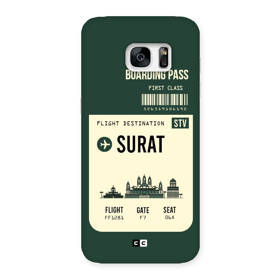 Surat Boarding Pass Back Case for Galaxy S7 Edge