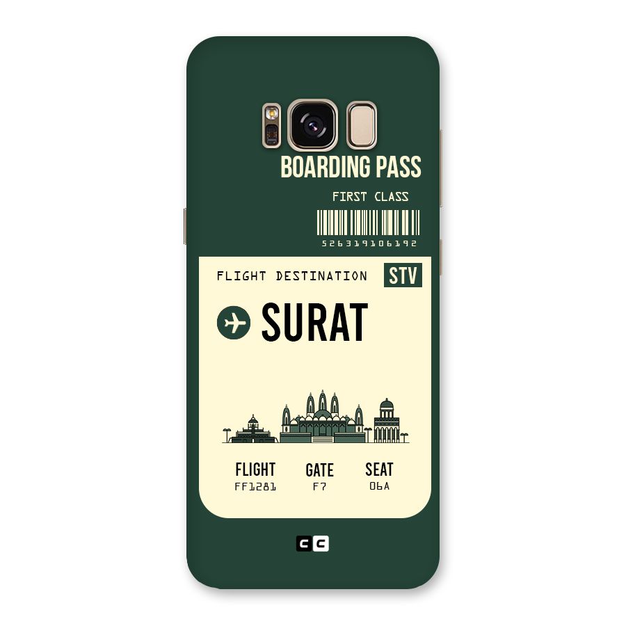 Surat Boarding Pass Back Case for Galaxy S8
