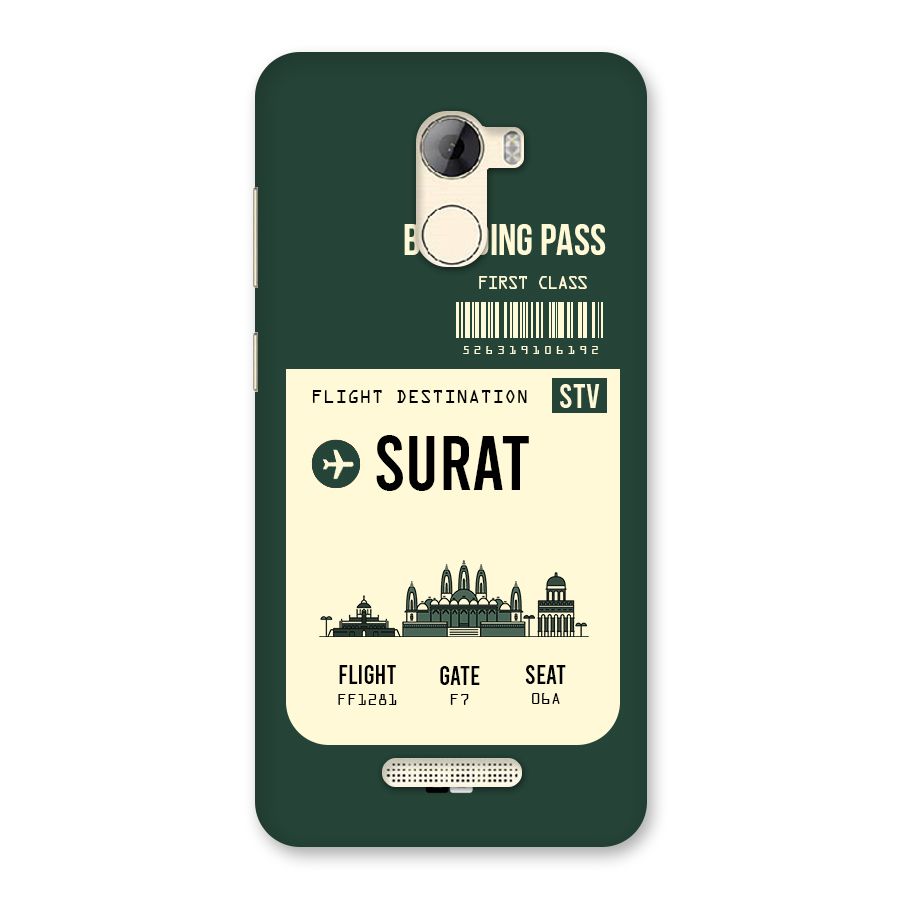 Surat Boarding Pass Back Case for Gionee A1 LIte