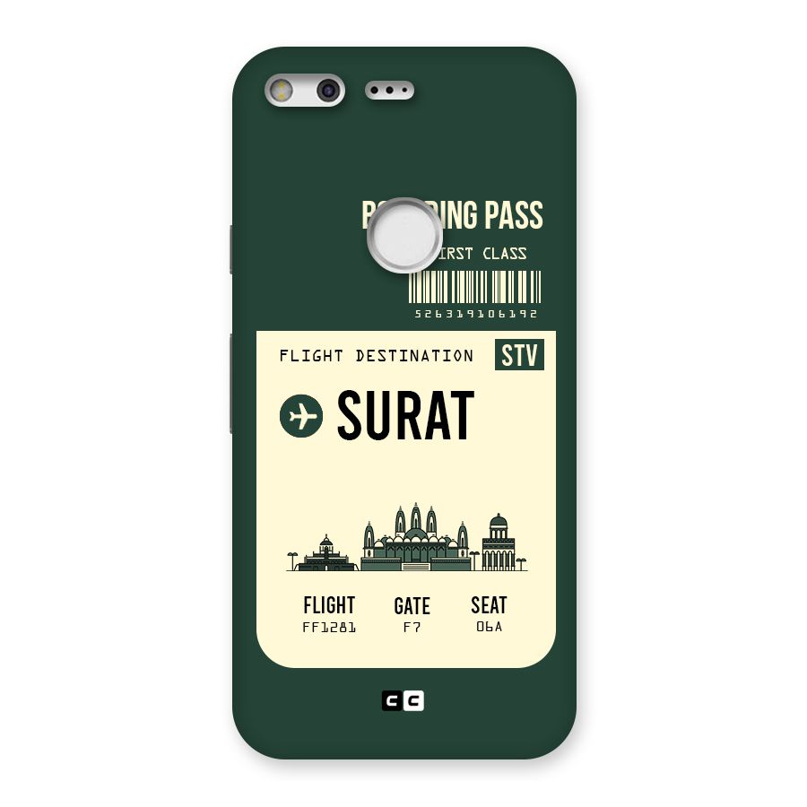 Surat Boarding Pass Back Case for Google Pixel