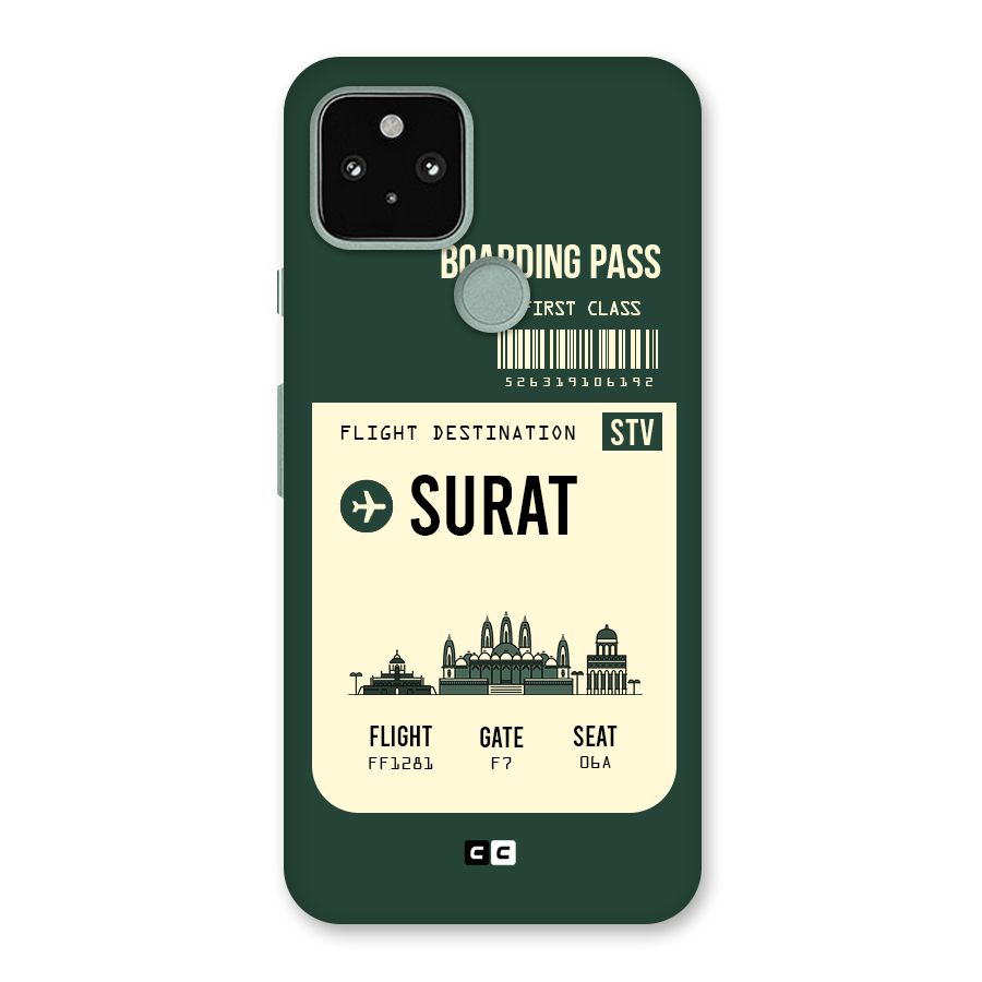 Surat Boarding Pass Back Case for Google Pixel 5
