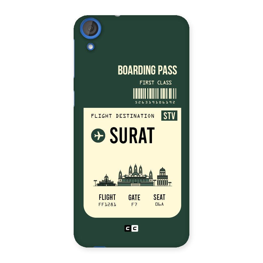 Surat Boarding Pass Back Case for HTC Desire 820