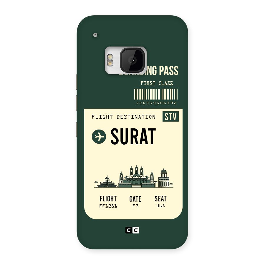 Surat Boarding Pass Back Case for HTC One M9