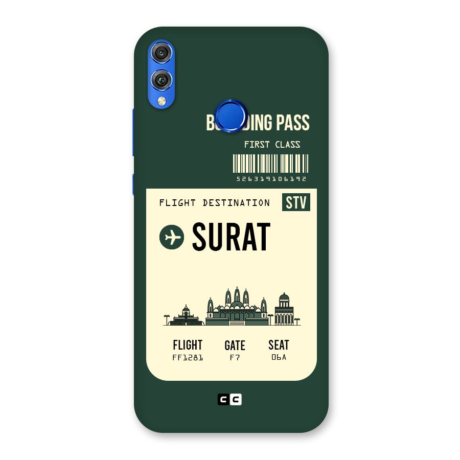 Surat Boarding Pass Back Case for Honor 8X
