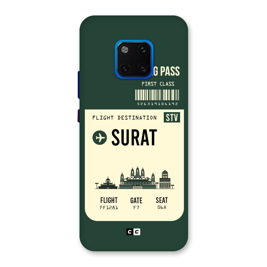 Surat Boarding Pass Back Case for Huawei Mate 20 Pro