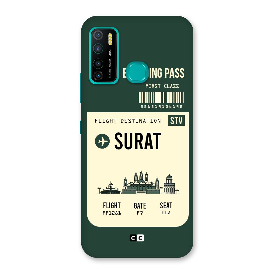 Surat Boarding Pass Back Case for Infinix Hot 9 Pro