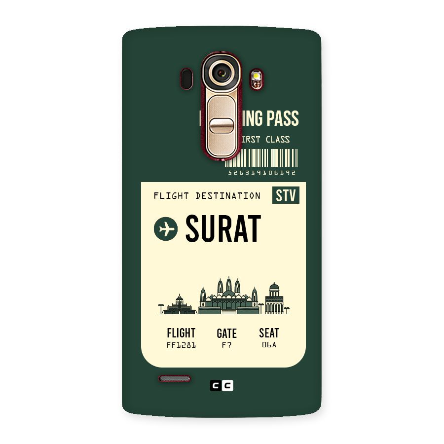 Surat Boarding Pass Back Case for LG G4