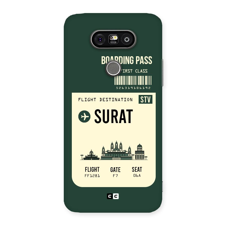 Surat Boarding Pass Back Case for LG G5