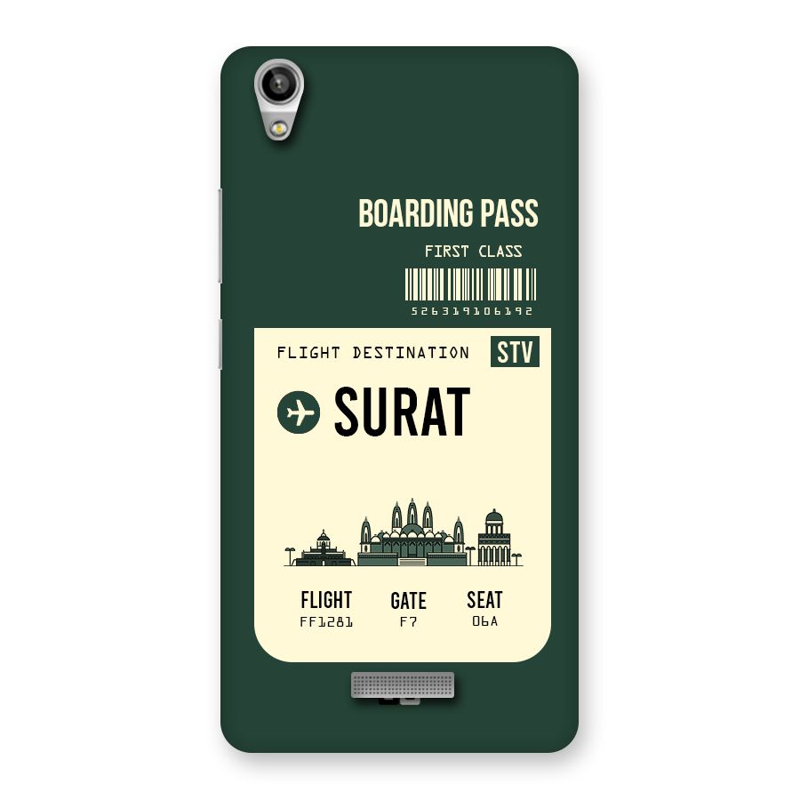 Surat Boarding Pass Back Case for Lava-Pixel-V1
