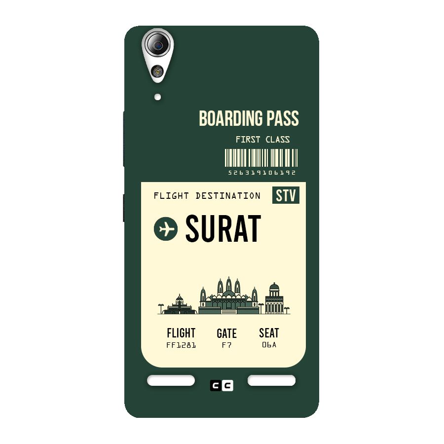 Surat Boarding Pass Back Case for Lenovo A6000