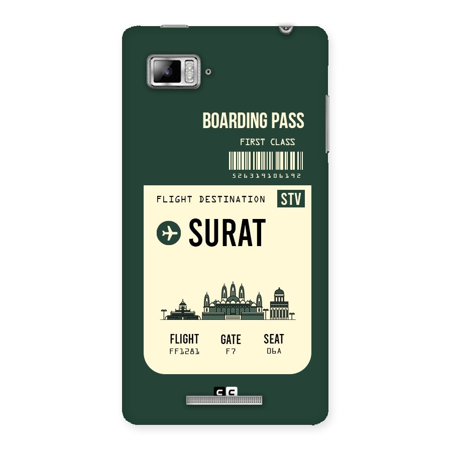 Surat Boarding Pass Back Case for Lenovo Vibe Z K910