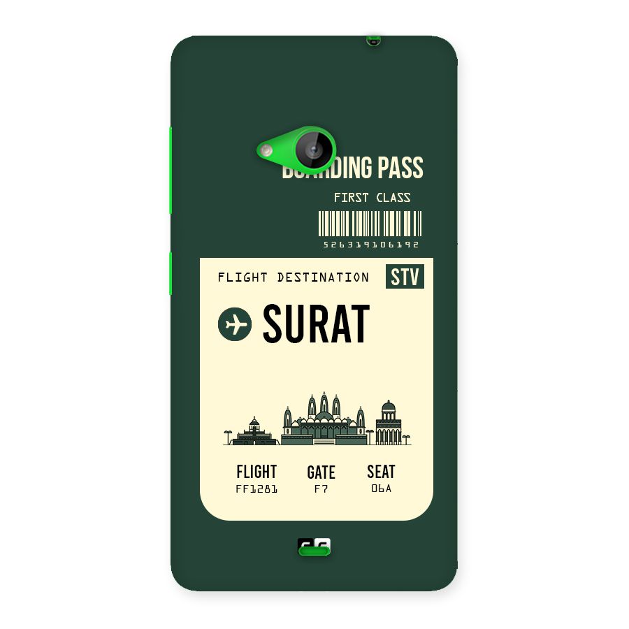 Surat Boarding Pass Back Case for Lumia 535