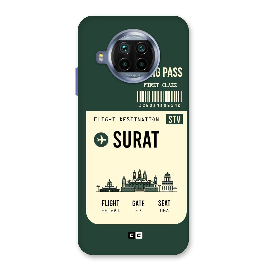 Surat Boarding Pass Back Case for Mi 10i