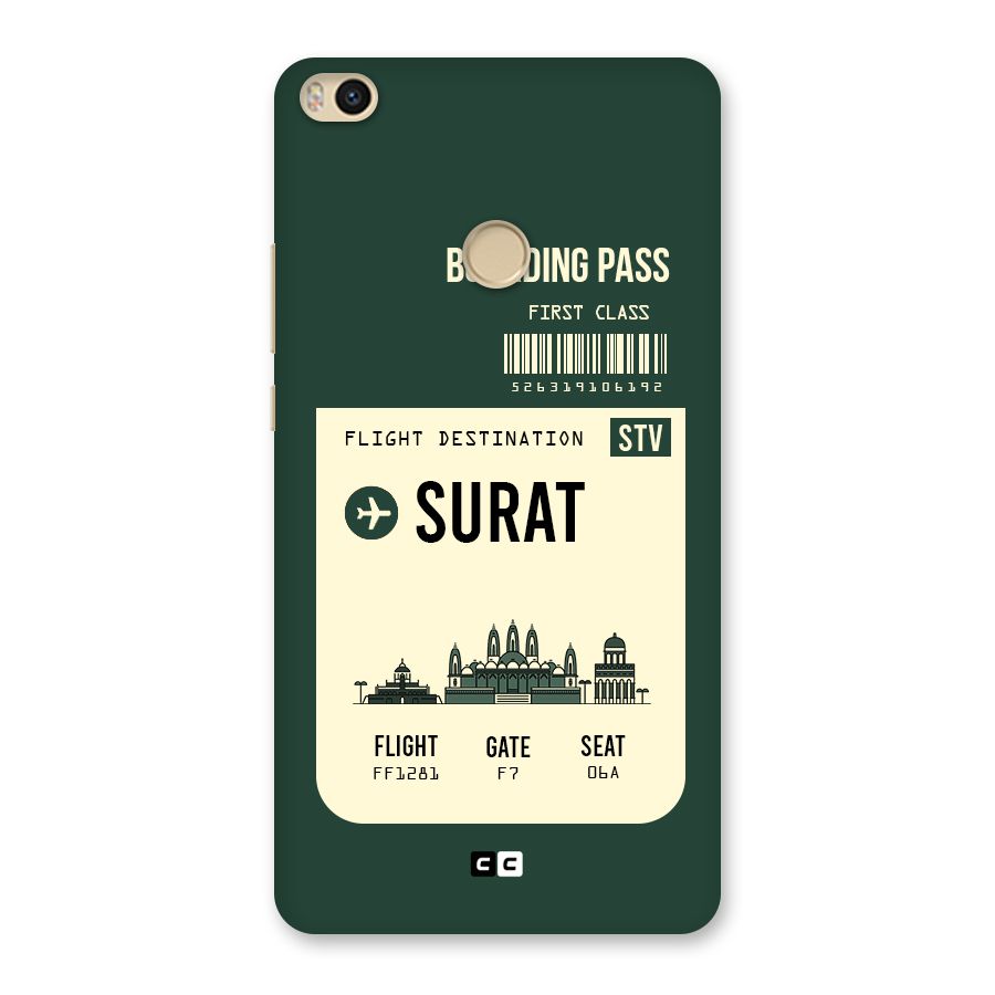 Surat Boarding Pass Back Case for Mi Max 2