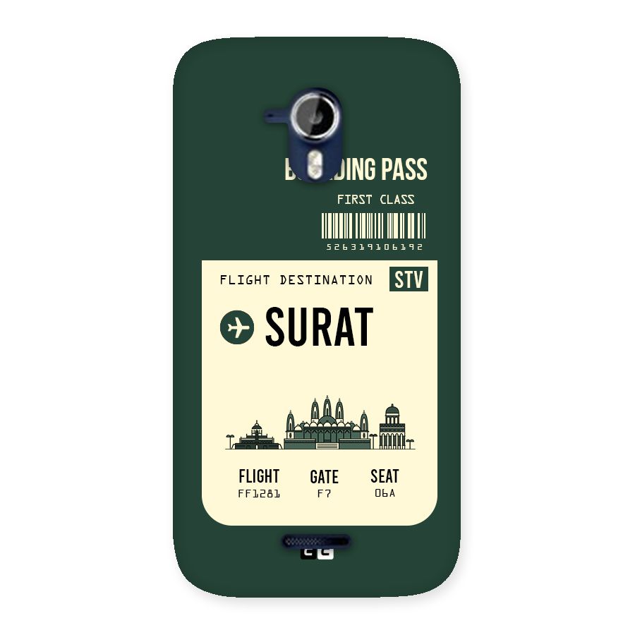 Surat Boarding Pass Back Case for Micromax Canvas Magnus A117
