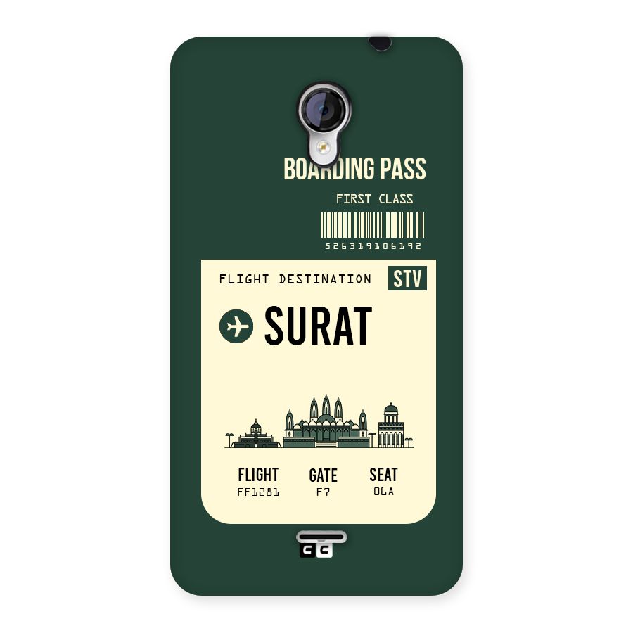 Surat Boarding Pass Back Case for Micromax Unite 2 A106