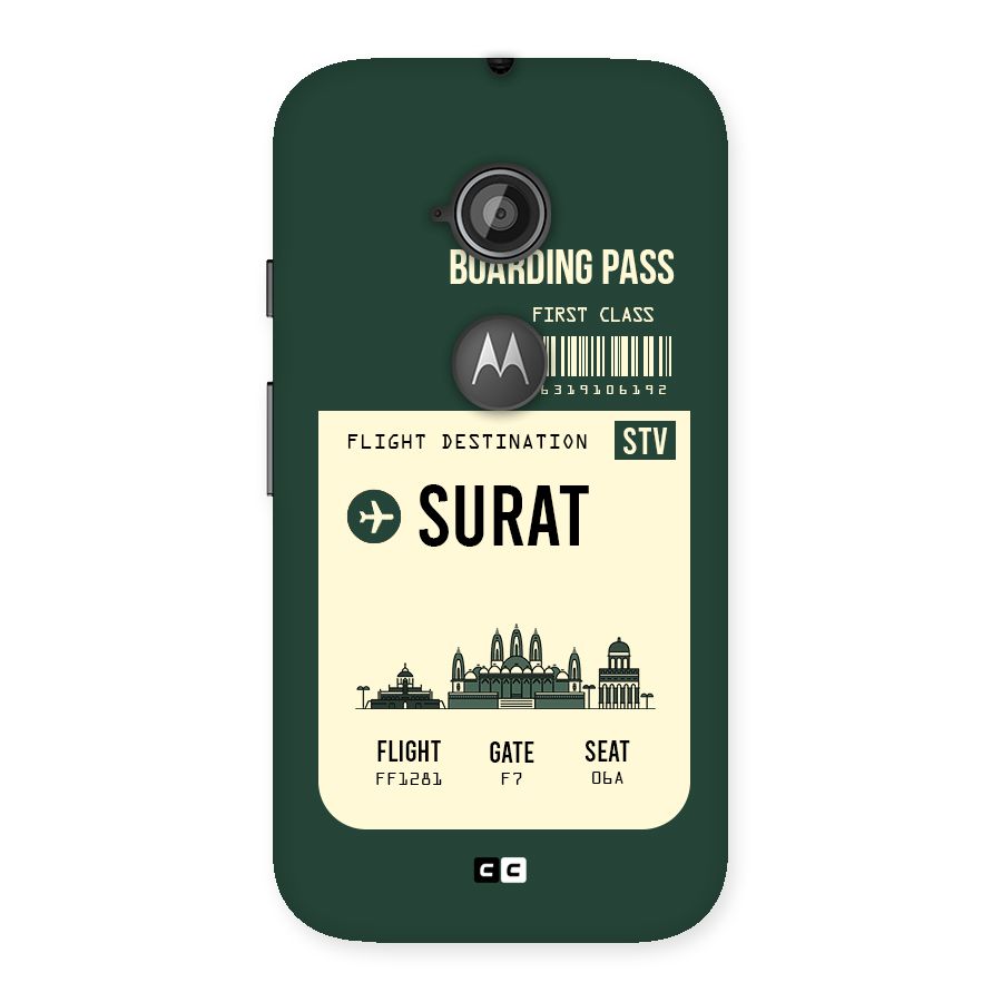 Surat Boarding Pass Back Case for Moto E 2nd Gen