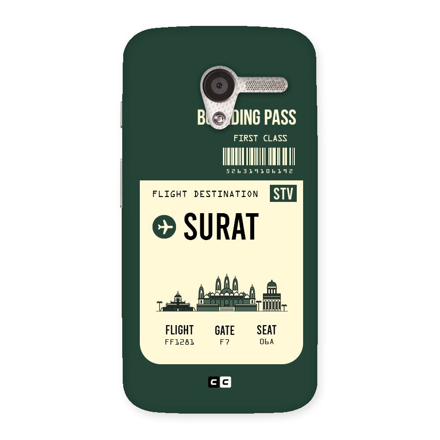 Surat Boarding Pass Back Case for Moto X