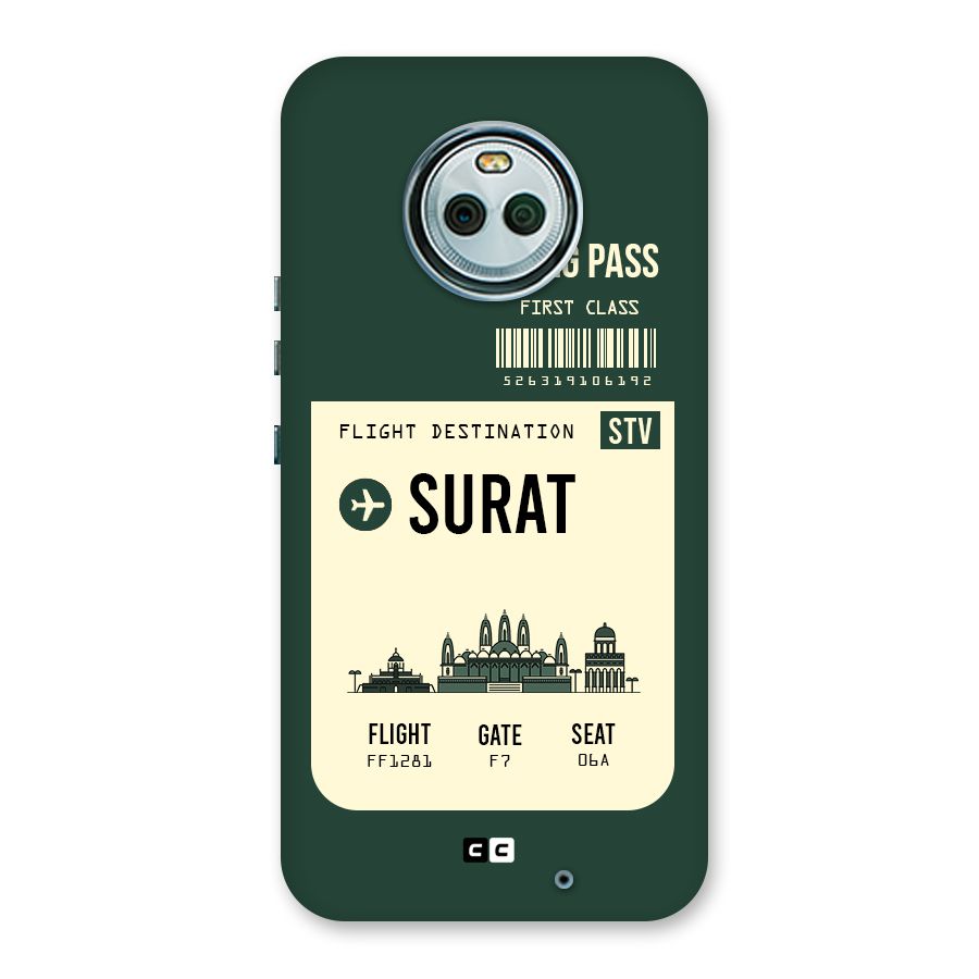 Surat Boarding Pass Back Case for Moto X4