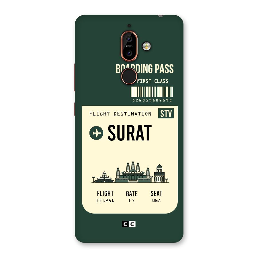 Surat Boarding Pass Back Case for Nokia 7 Plus