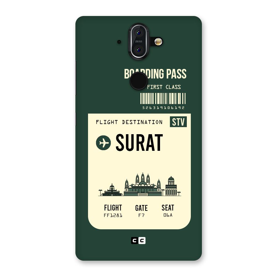 Surat Boarding Pass Back Case for Nokia 8 Sirocco