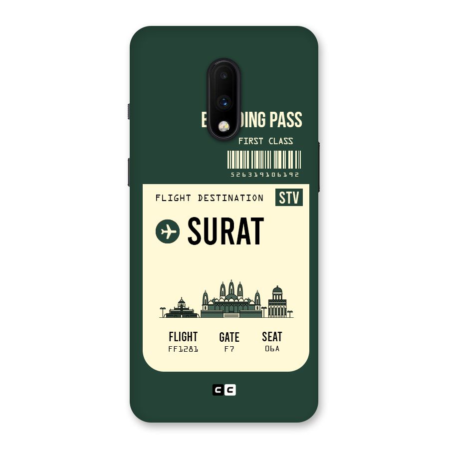 Surat Boarding Pass Back Case for OnePlus 7