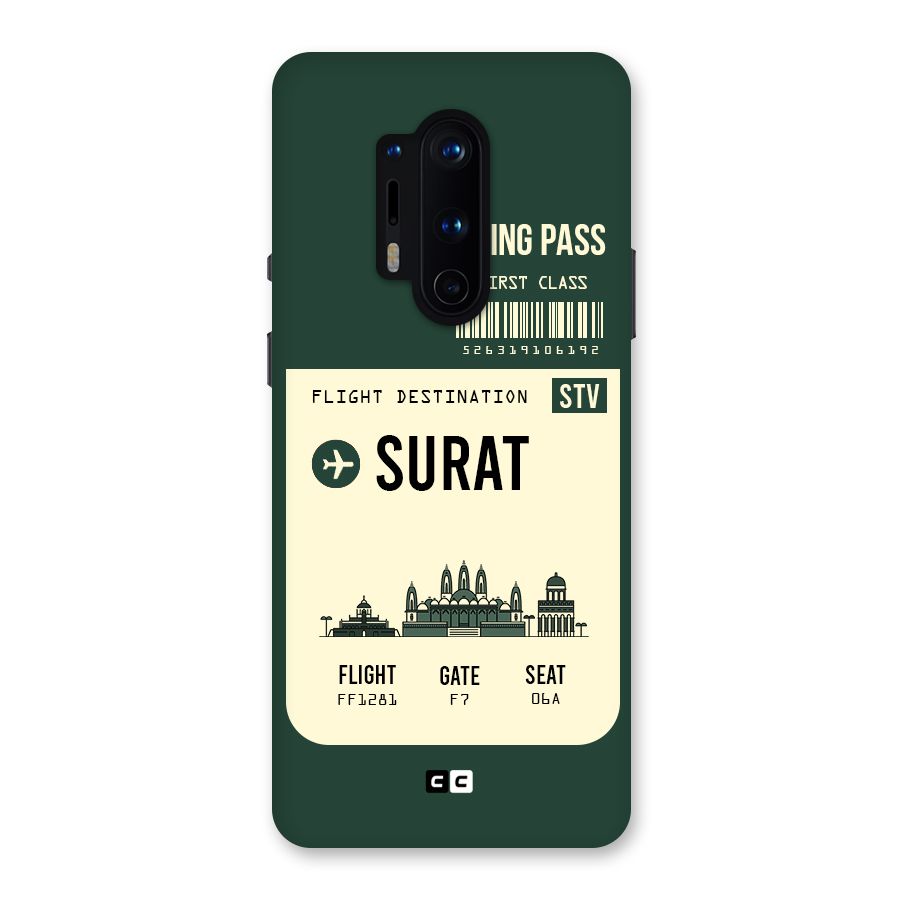 Surat Boarding Pass Back Case for OnePlus 8 Pro