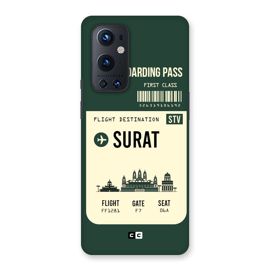 Surat Boarding Pass Back Case for OnePlus 9 Pro