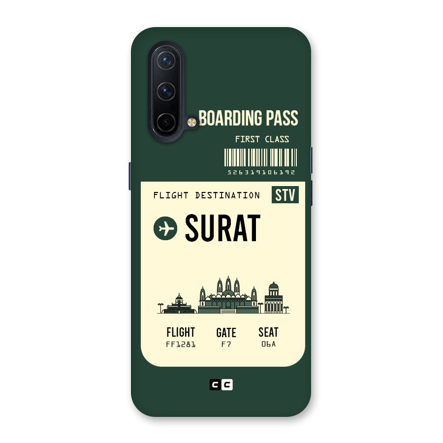 Surat Boarding Pass Back Case for OnePlus Nord CE 5G