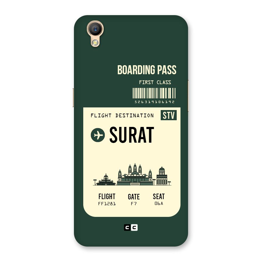 Surat Boarding Pass Back Case for Oppo A37