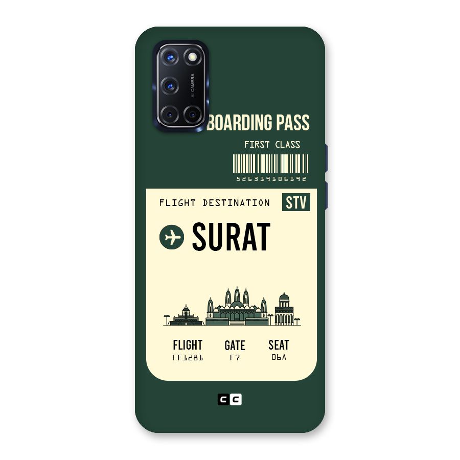 Surat Boarding Pass Back Case for Oppo A52