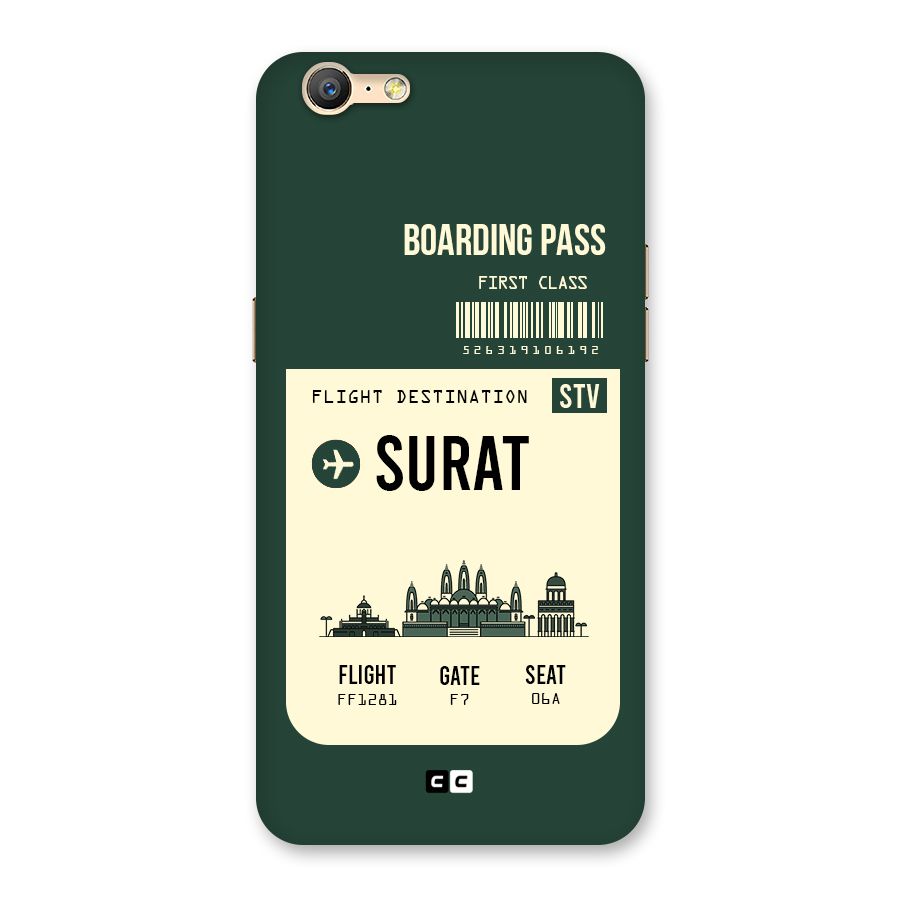 Surat Boarding Pass Back Case for Oppo A57
