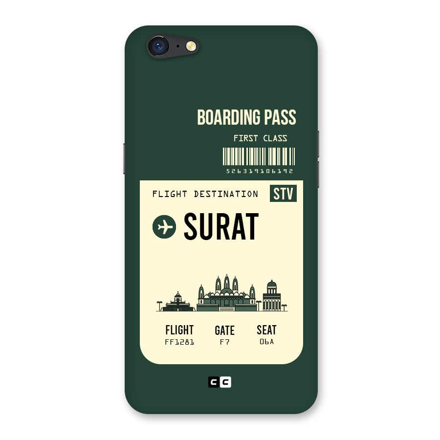 Surat Boarding Pass Back Case for Oppo A71