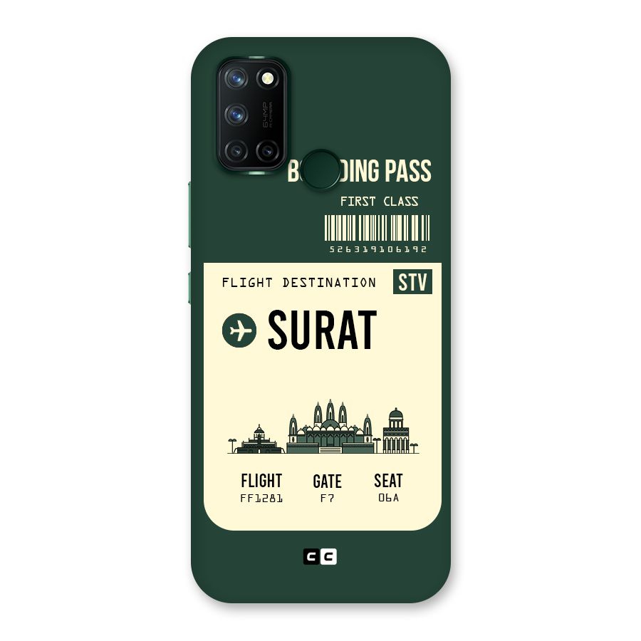 Surat Boarding Pass Back Case for Realme 7i