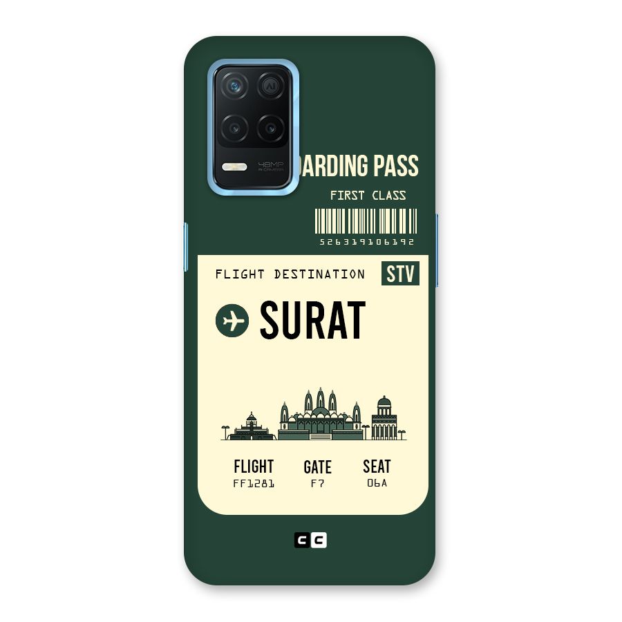 Surat Boarding Pass Back Case for Realme 8s 5G