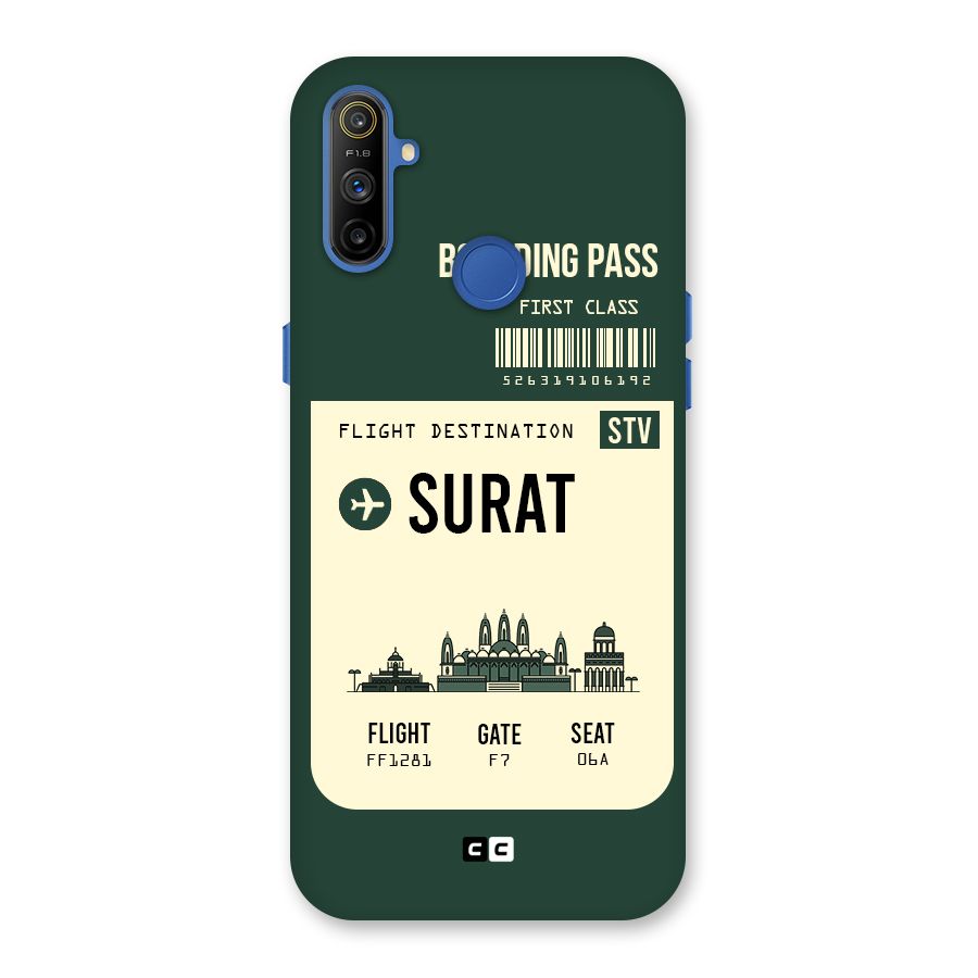 Surat Boarding Pass Back Case for Realme Narzo 10A