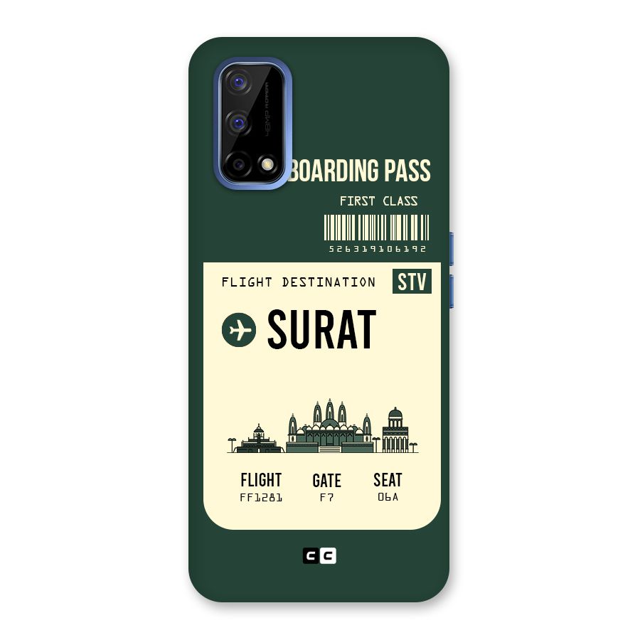 Surat Boarding Pass Back Case for Realme Narzo 30 Pro