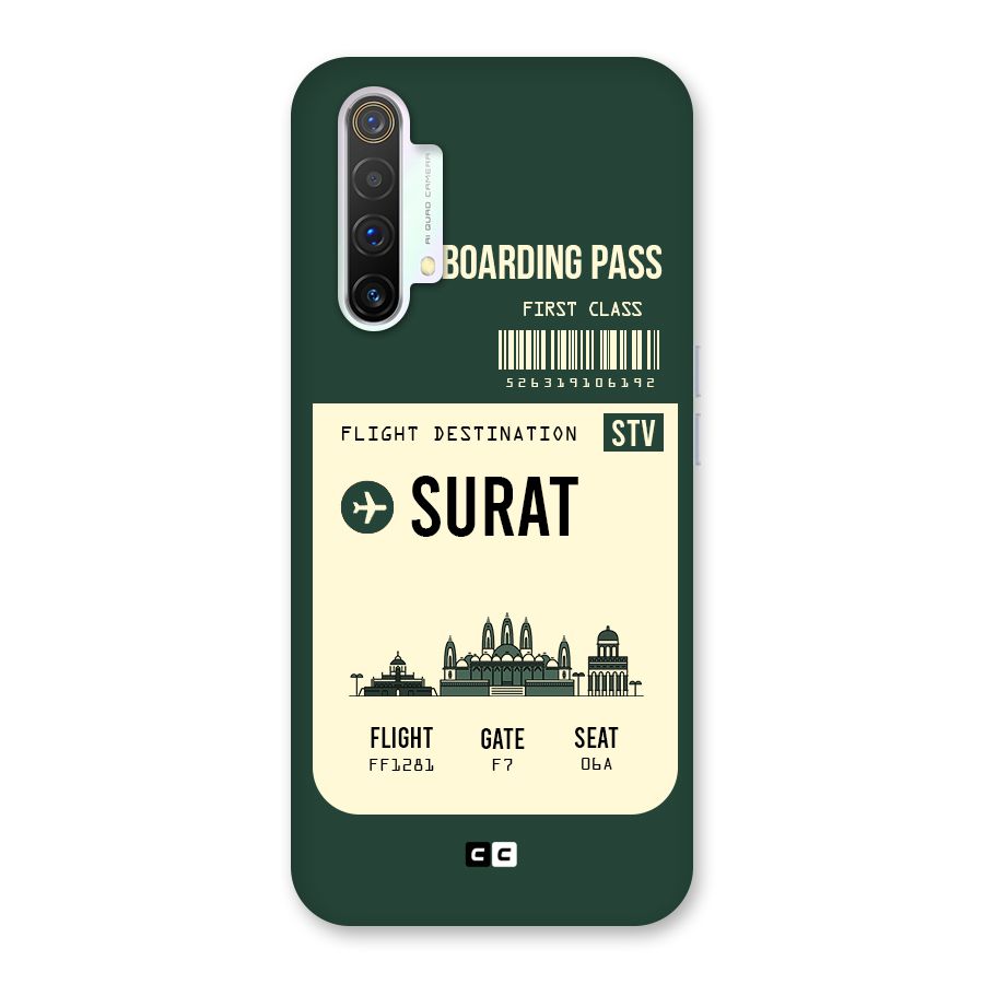 Surat Boarding Pass Back Case for Realme X3