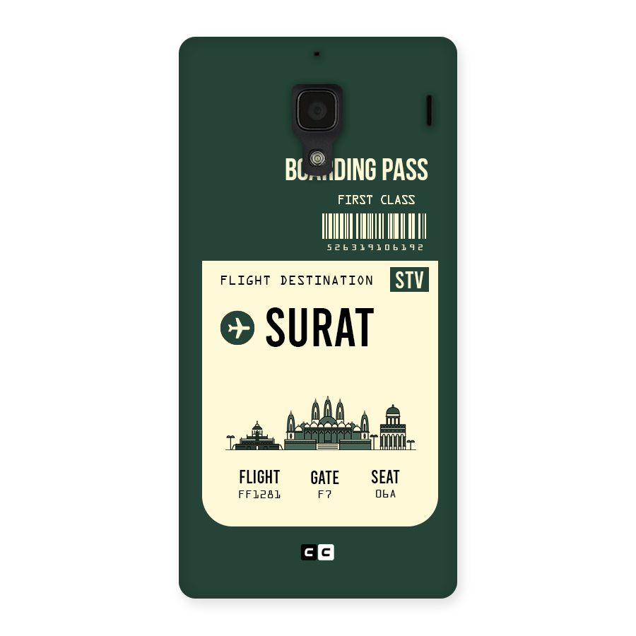 Surat Boarding Pass Back Case for Redmi 1S