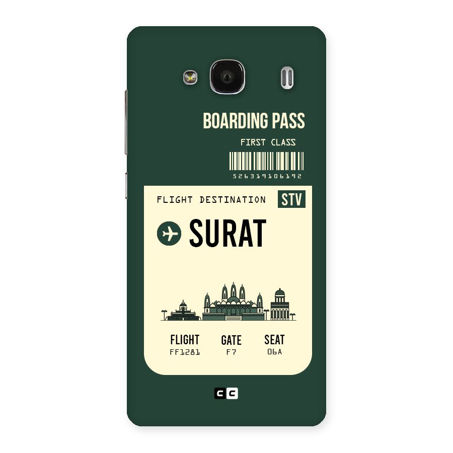 Surat Boarding Pass Back Case for Redmi 2