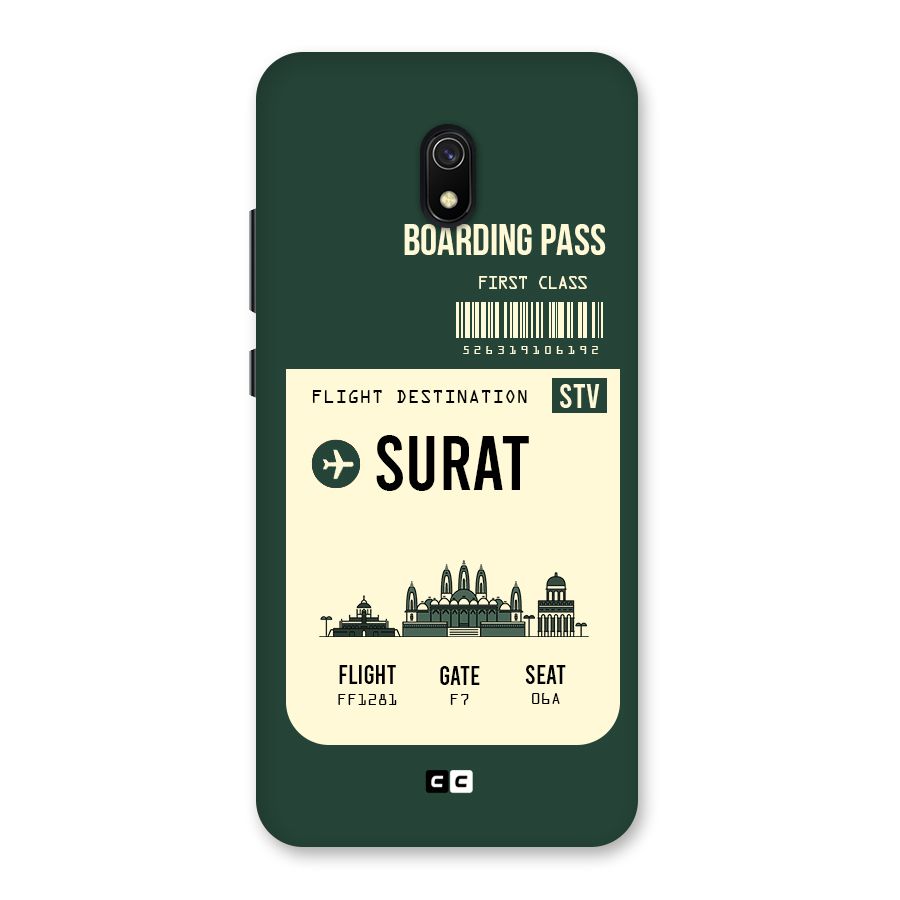 Surat Boarding Pass Back Case for Redmi 8A